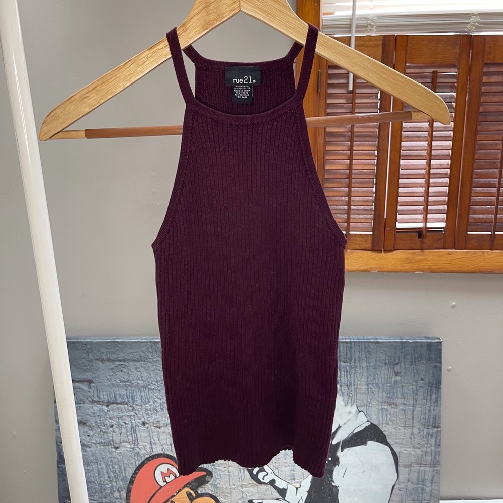 Rue21 Maroon Small Tank Top